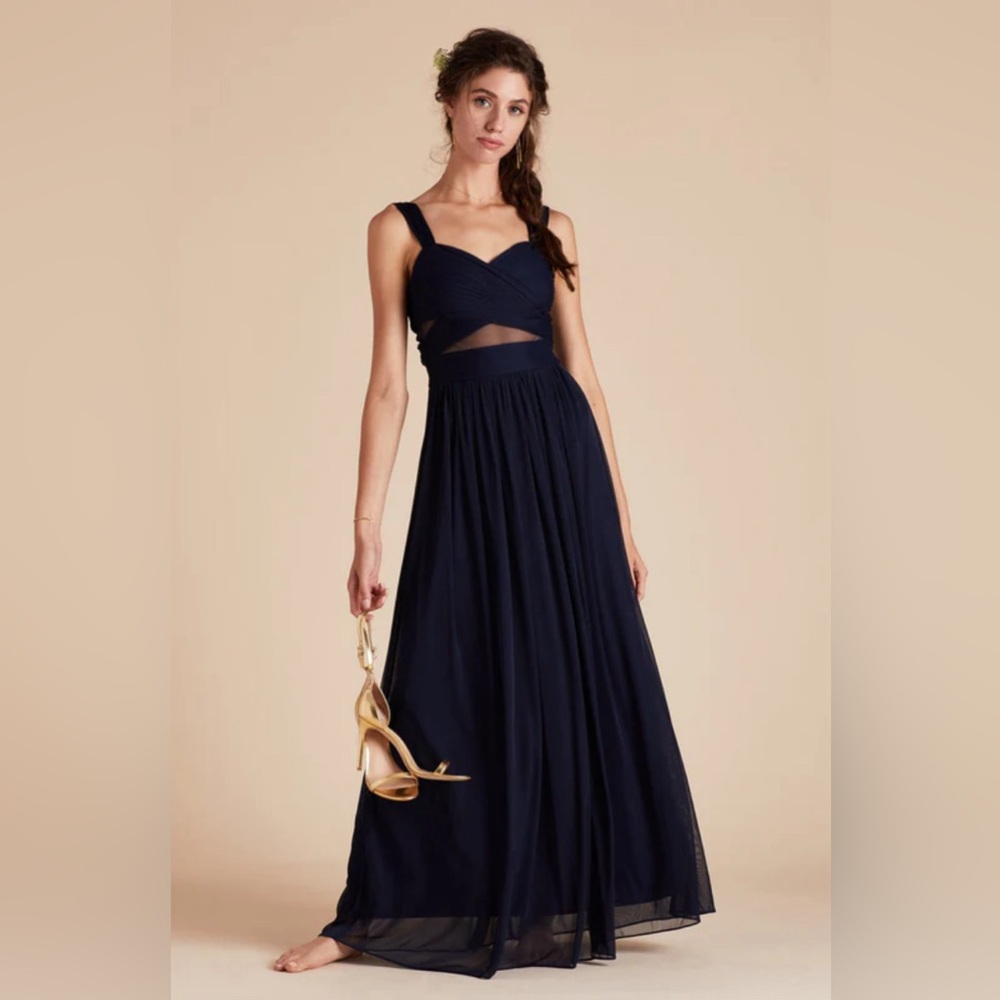 Birdy Grey Elyse Dress in Mesh Navy